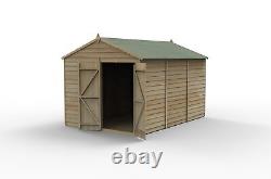 Forest 4Life 8x12 Apex Shed No Window Double Door 25yr Guarantee Free Delivery