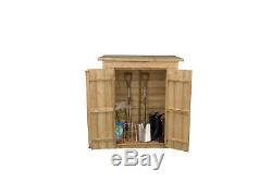Forest 4x2 Pressure Treated Sheds Shiplap Pent Roof Garden Store Storage 4ft 2ft