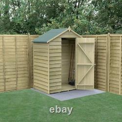 Forest 5x3 4Life Overlap Apex Shed, No Window 25yr Guarantee Free Delivery