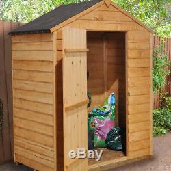 Forest 5x3 Dip Treated Apex Windowless Wooden Garden Tool Shed FREE PADLOCK