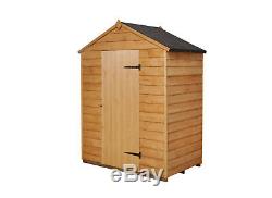 Forest 5x3 Dip Treated Apex Windowless Wooden Garden Tool Shed FREE PADLOCK