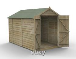 Forest 6x10 4Life Overlap Apex Shed No Window, Double Door Free Delivery