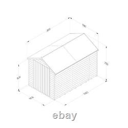 Forest 6x10 4Life Overlap Apex Shed No Window, Double Door Free Delivery