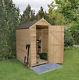 Forest 6x4 Pressure Treated Apex Windowless Garden Tool Shed Patio Storage NEW
