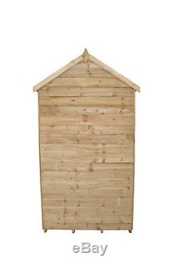 Forest 6x4 Pressure Treated Reverse Apex Garden Tool Shed Patio Storage NEW