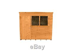 Forest 6x8 Dip Treated Timber Pent Roof Shed Garden Tool Storage FREE PADLOCK