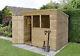 Forest 8x6 Pent Pressure Treated Security Garden Tool Shed 8FT 6FT Sheds New