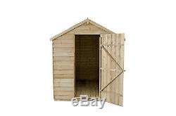Forest 8x6 Windowless Treated Apex Security Garden Tool Utility Shed 8FT 6FT New