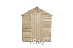 Forest 8x6 Windowless Treated Apex Security Garden Tool Utility Shed 8FT 6FT New