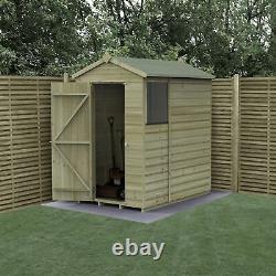 Forest Beckwood 4x6 Apex Wooden Garden Shed 1 Window