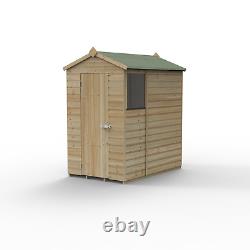 Forest Beckwood 4x6 Apex Wooden Garden Shed 1 Window