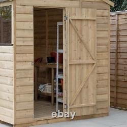 Forest Beckwood 4x6 Apex Wooden Garden Shed 1 Window