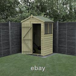 Forest Beckwood 5x3 Apex Shed 2 Windows Wooden Outdoor Storage Free Delivery