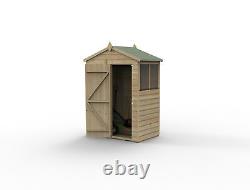 Forest Beckwood 5x3 Apex Shed 2 Windows Wooden Outdoor Storage Free Delivery