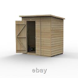 Forest Beckwood 6x4 Pent Wooden Garden Shed No Windows