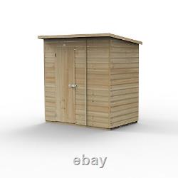 Forest Beckwood 6x4 Pent Wooden Garden Shed No Windows