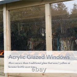 Forest Beckwood 6x4 Reverse Apex Wooden Garden Shed 1 Window