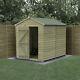 Forest Beckwood 6x8 Apex Wooden Garden Shed No Windows