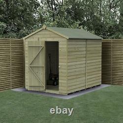 Forest Beckwood 6x8 Apex Wooden Garden Shed No Windows