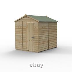 Forest Beckwood 6x8 Apex Wooden Garden Shed No Windows