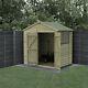 Forest Beckwood 7x5 Apex Wooden Garden Shed 2 Windows Double Door