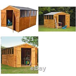 Forest Garden Overlap Apex Wooden Garden Shed Choice of Sizes