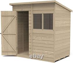 Forest Garden Overlap Pressure Treated 6 x 4 Pent Shed