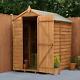 Forest Overlap Dip Treated 6x4 Apex Wooden Garden Shed No Window