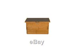Forest Small Timber Wooden Overlap Garden Storage Box Patio Tool Shed Store