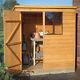 Forest Timber 6x4 Dip Treated Pent Wooden Garden Tool Shed Storage