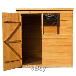 Forest Timber 6x4 Dip Treated Pent Wooden Garden Tool Shed Storage