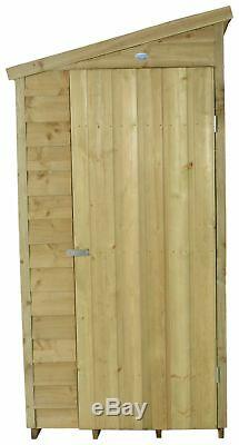 Forest Wooden 6 x 3ft Overlap Pent Single Door Garden Shed