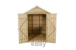 Forest Wooden Garden Shed 7FTx7FT Pressure Treated Timber Double Door Shed