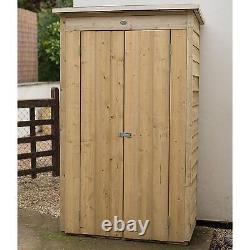 Forest Wooden Pressure Treated Pent Tall Storage Shed Assembly Available