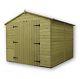 Garden Shed 8x12 Shiplap Apex Tanalised Pressure Treated With Double Door