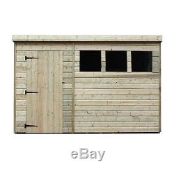 Garden Shed 9x6 Shiplap Pent Tongue And Groove Pressure Treated Windows