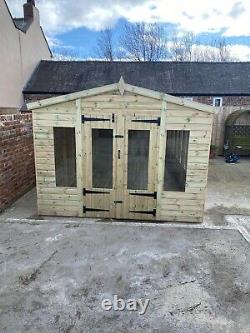 GARDEN SHED SUMMER HOUSE TANALISED SUPER HEAVY DUTY 20x10 19MM T&G. 3X2