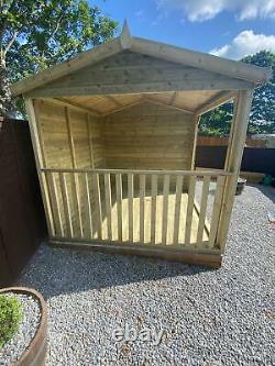 GARDEN SHED TANALISED ULTIMATE HEAVY DUTY 16x8 22MM T&G 3X2 HOT TUB SHELTER
