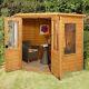 Garden Log Cabin Wooden Summer House Outdoor Structure Shed Modern Room Patio