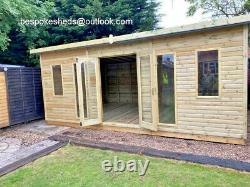 Garden Office Summer House Tanalised Shed Heavy Duty Delivery 8-14 Weeks