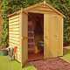 Garden Outdoor Storage Overlap 6ft x 4ft Wooden Apex Shed FREE DELIVERY