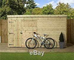 Garden Shed 12x8 Pent Shed Pressure Treated Tongue And Groove Door Left