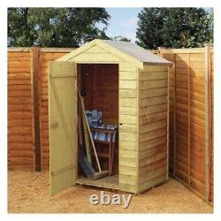 Garden Shed 4 x 3ft Wooden Overlap Assembly Service Available Rowlinson