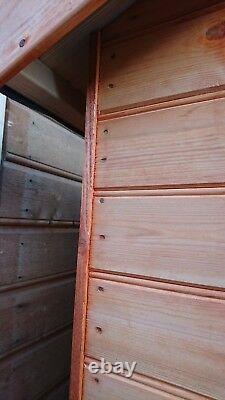 Garden Shed 6x8 Reverse Apex 12mm T&G Quality Wooden Hut With Double Doors