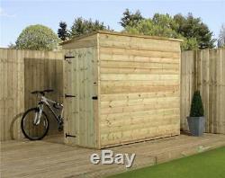 Garden Shed 7x3 Shiplap Pent Shed Tanalised Pressure Treated Tongue And Groove