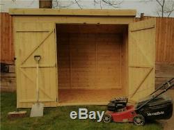 Garden Shed 8x3 8x4 8x5 8x6 8x7 8x8 Pressure Treated Tongue And Groove Pent Shed