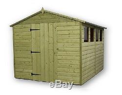 Garden Shed 8x8 Shiplap Apex Roof Tanalised Pressure Treated With Window