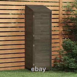 Garden Shed Anthracite 55x52x174.5 Solid Wood Fir G6D9