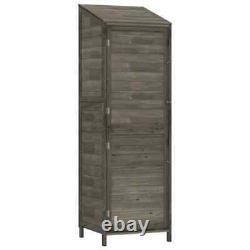 Garden Shed Anthracite 55x52x174.5 Solid Wood Fir G6D9