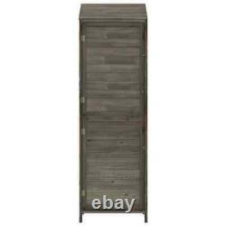 Garden Shed Anthracite 55x52x174.5 Solid Wood Fir G6D9